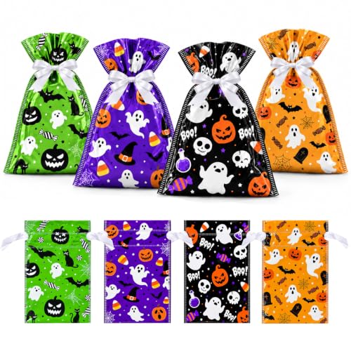 joycraft 24Pcs Halloween Treat Bags-6x9 in Drawstring Foil Party Favor Bags - 7.80 - 12.60 w/ Code + 40% Off Code OH919W6H - image 1