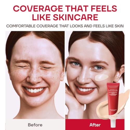 Image of MISSHA M Perfect Cover BB Cream No.13 Bright Beige - Fair with Cool Undertone SPF 42 PA +++ 1.69 Fl Oz - Tinted Moisturizer for face with SPF
