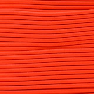 GOLBERG Elastic Shock Cord 2.5mm, 1/32, 1/16, 3/16, 5/16, 1/8, 3/8, 5/8, 1/4, 1/2 inch Diameter – 10, 25, 50, 100 ft Lengths Made in The USA (Neon Orange, 3/16in X 25ft)