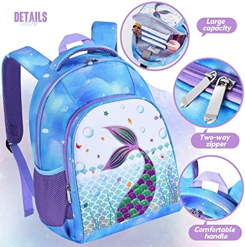 Kids Backpack - Sparkly School Children's Backpack for Kids Toddler Preschool Kindergarten Elementary Lightweight Hiking Travel Casual Book Bag