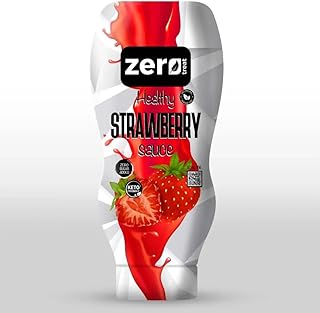 Zero Treat Healthy Strawberry Sauce, Sugar-Free, Keto-Friendly, 300g