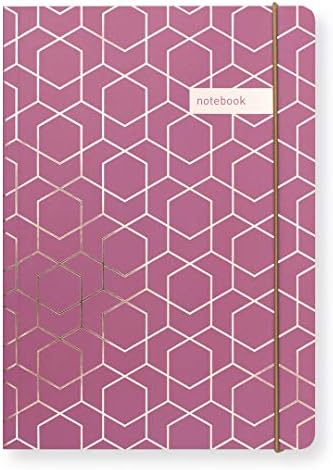 Matilda Myres Notebook - A5 Lined - Ivory & Rose Gold