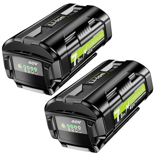 Bonadget 7Ah 40V Battery 2-Pack - Best for Long Runtime