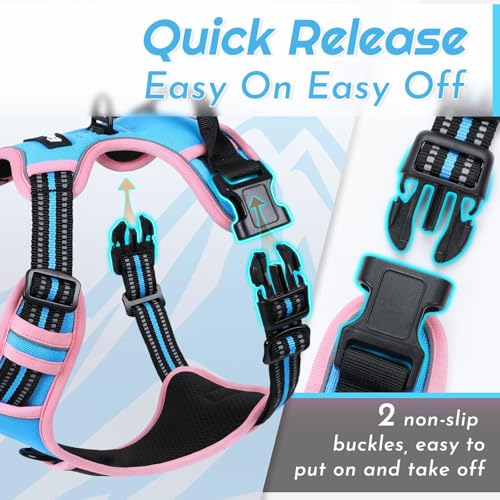 Image of Eagloo Dog Harness for Small Dogs, No Pull Pet Vest with 2 Leash Clips