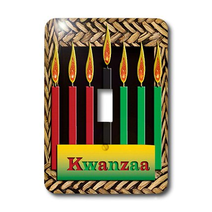 Interrupteur à baïonnette Kwanzaa 3dRose LSP_26966_1 - 3