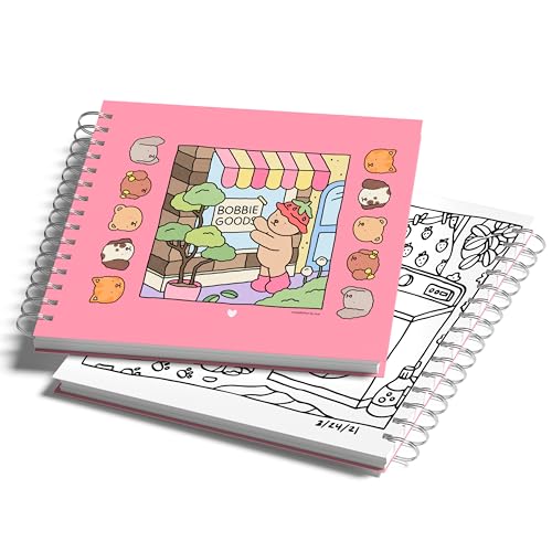 Livro de Colorir Bobbie Goods Pink - 30 Folhas 180Gramatura Caderno de Desenho Pintura Coloring Book