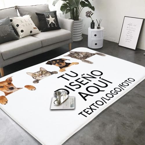 Felpudo Personalizado Agrega Tu Texto/Imagen/Foto, Fotos Personalizadas Regalo, para Hogar, Interior O Exterior Antideslizante, Regalo Felpudos Personalizados Amigos, Casa, Boda O Navidad