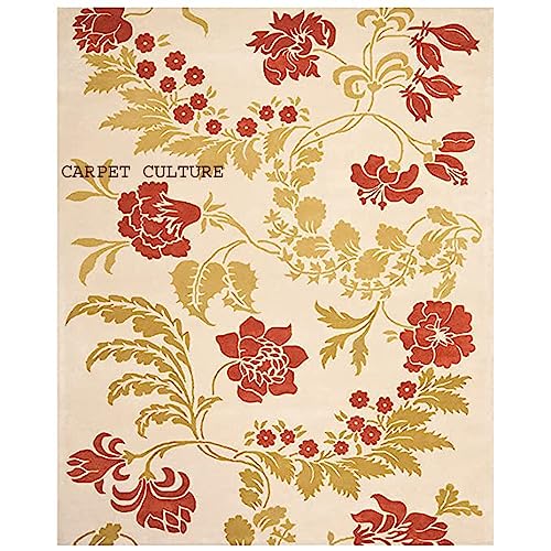 Image of Carpet Mahal Handmade Handwoven Tufted Made of 100% Soft Blended Wool Export Quality Carpets with 1 Inch Thickness (12x18 Feet) Color Multi