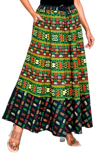 Image of Premium Cotton Skirt for Women with Pocket, Free Size