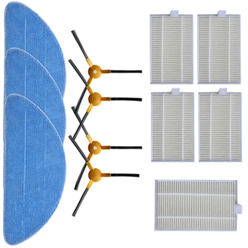 ABZEKH HEPA Filter Side Brush Mop Cloth For ABIR X6 X5 X8 Robot Vacuum Cleaner Filter Parts Accessories performance (Color : Light Grey)