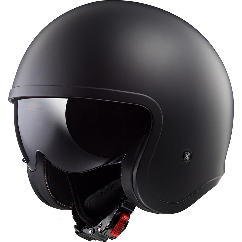 LS2, Jet Motorradhelm SPITFIRE II SOLID Matt Black, XS | Helmvisier