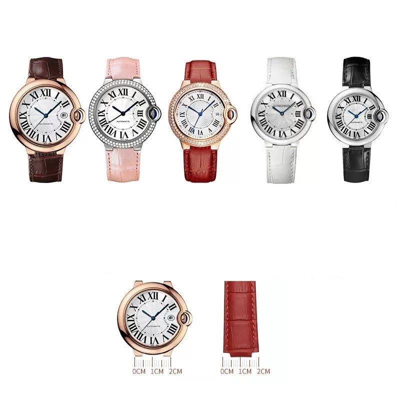 Cinturini per orologi in vera pelle con fibbie per cinturino Cartier Ballon Bleu con fibbia
