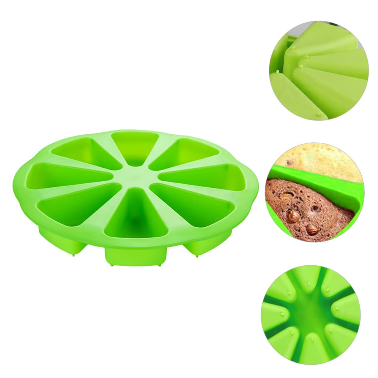 BESTonZON 2 Moldes Para Hornear De 8 Moldes De Silicona Para Cubitos De Hielo Moldes Para Dulces Moldes Para Jabón Moldes Para Bollos Mezcla De Silicona Para Hornear Cera De Gel De