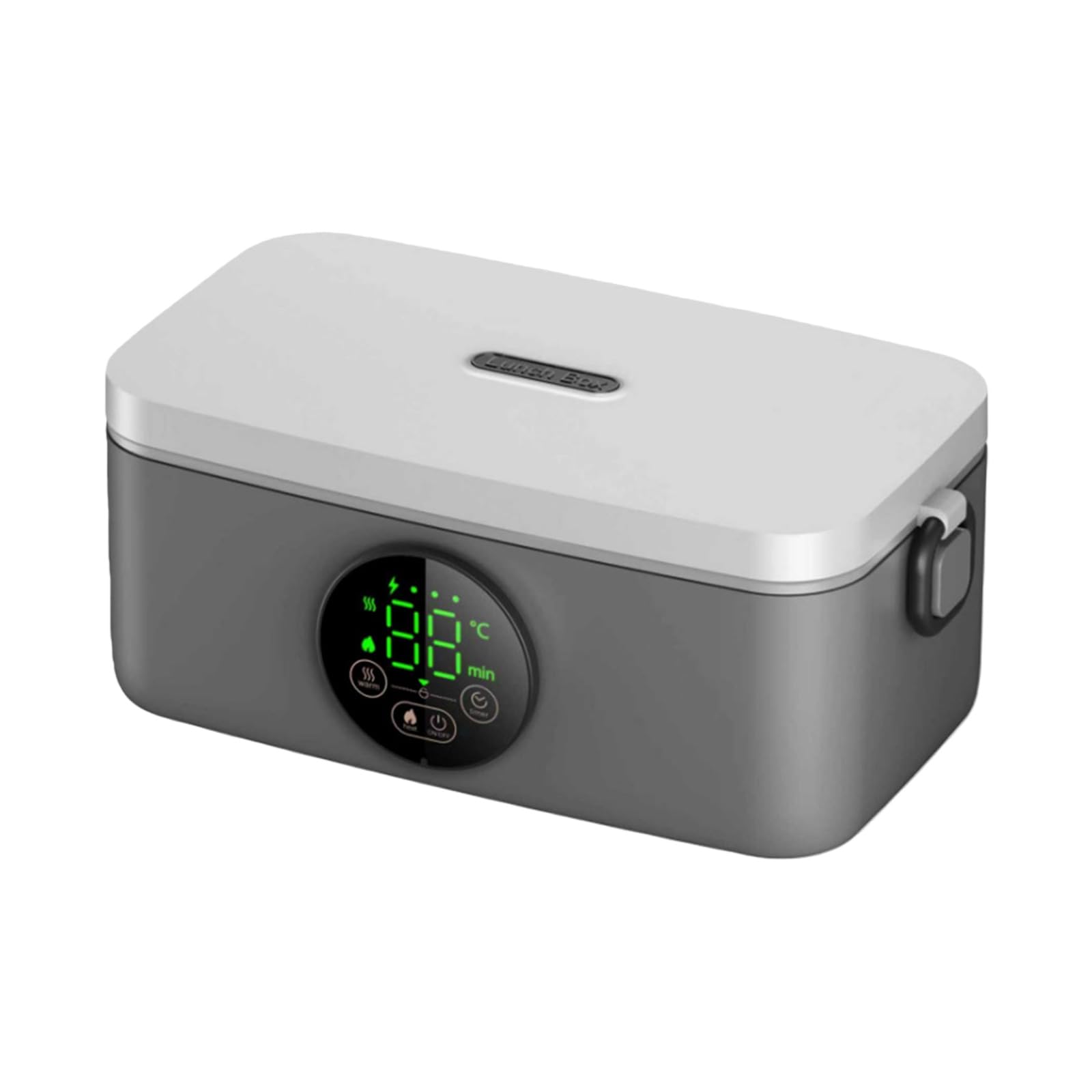 Kalttoy Grey Individual Size Electric Lunch Warmers With Rapid Heating Technology Insulated Lunch Box For Students And Professional Denial Water Electric Container