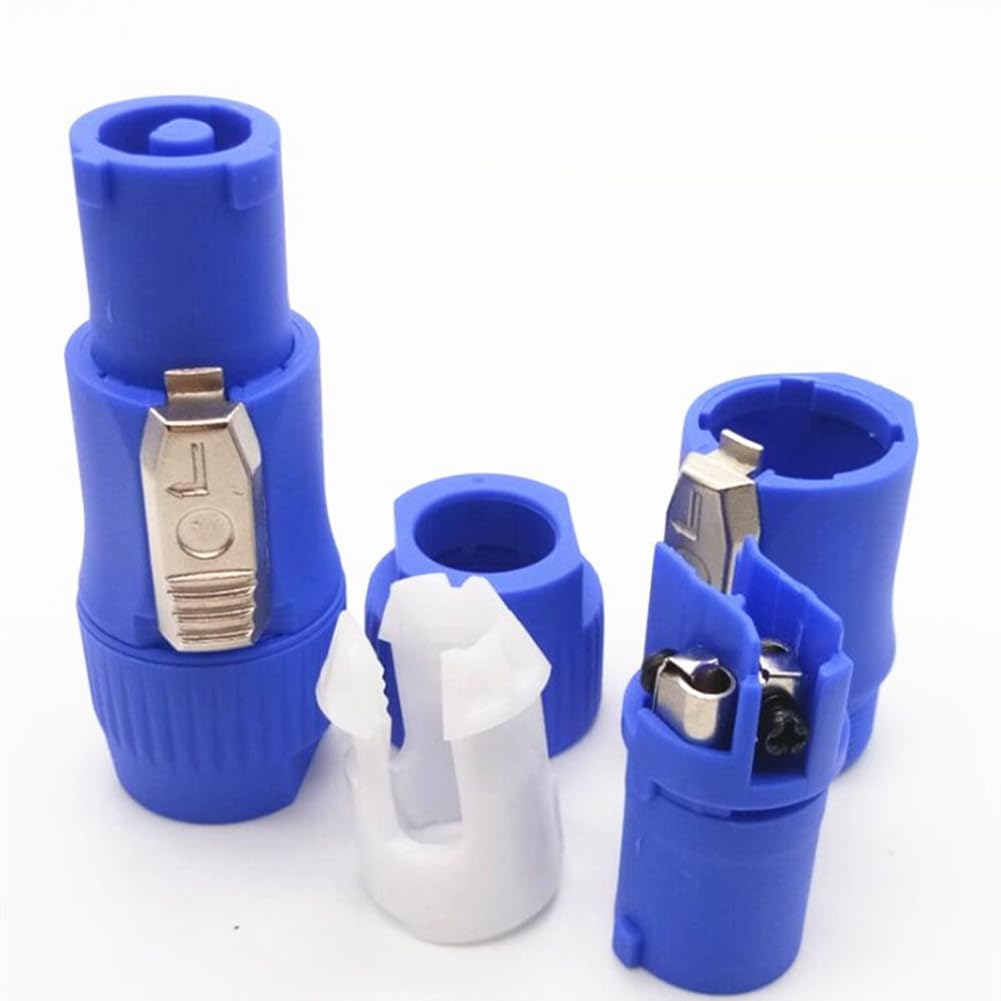 20 pièces NAC3FCA NAC3FCB Connecteur Speakon Connecteur Powercon mâle de 3 20 A 250 V Connecteur de fiche d'alimentation CA Bleu et gris