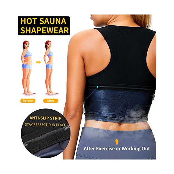 Women Waist Trainer Vest Slim Zipper Corset Neoprene Sauna Tank Top Body Shaper Cincher for Workout Training