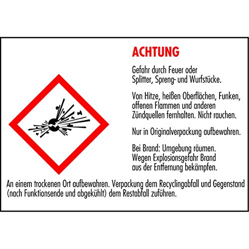 rot-blink, Bengalfeuer KAT F1, blinkende, intensiv leuchtene Bengalfackel im 5er-Pack.