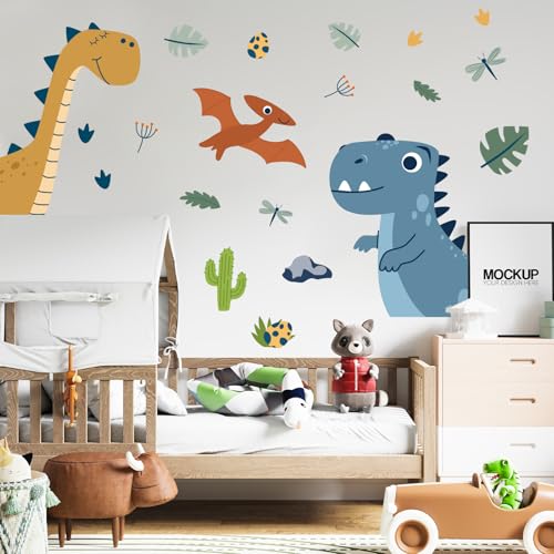 Vinilos decorativos de dinosaurios Boho 2 hojas grandes miniatura 5