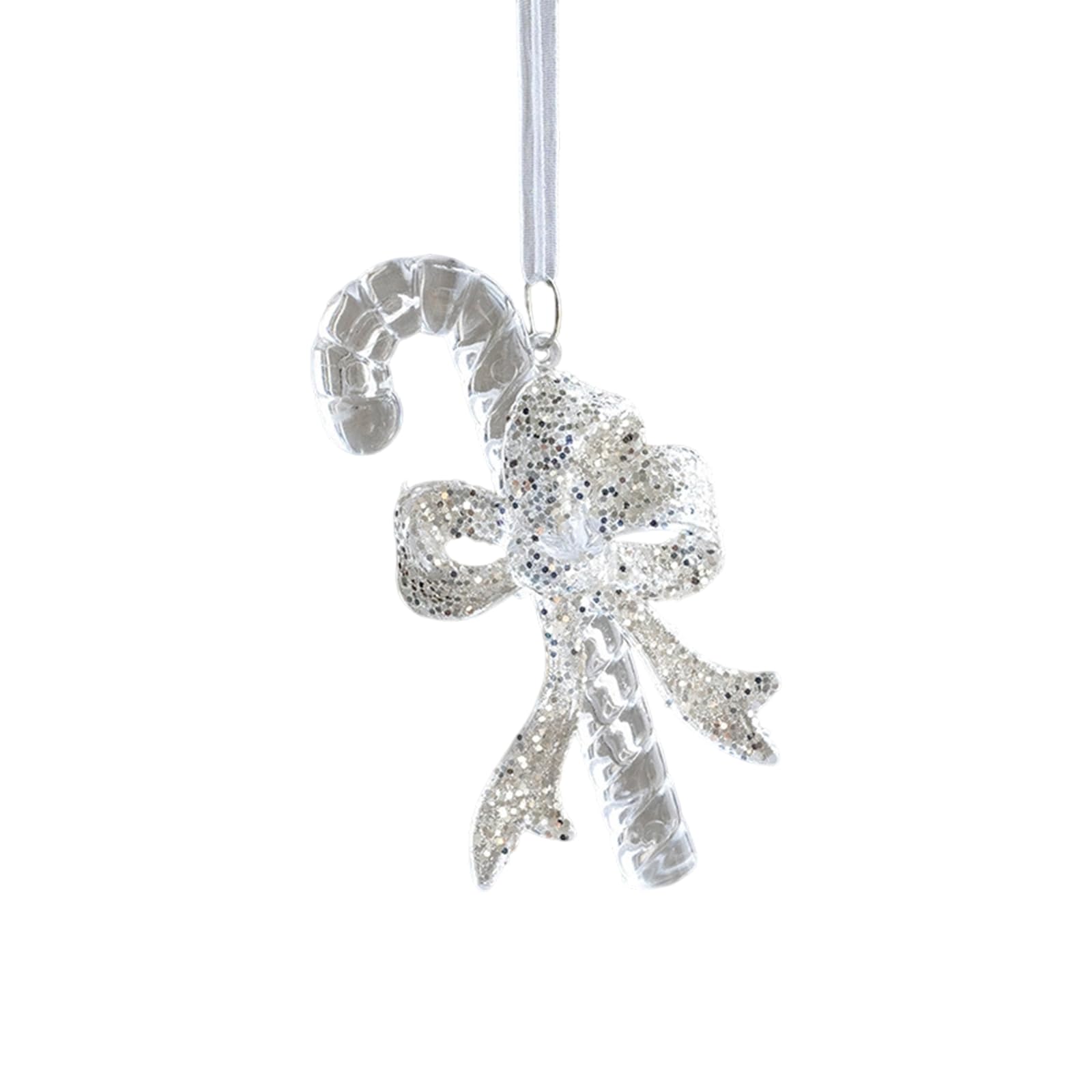 Lerpwige Elegant Christmas Tree Decorations Glittering Acrylic Ornament For Homes 50G Portable Snowflake Reindeers Angel Christmas Decors