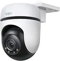 Tapo TP-Link Tapo C510W, câmara de segurança Wi-Fi para exteriores, definição de 3 MP, 360° com visão noturna de cor completa, áudio bidirecional. Cloud Video Recording, funciona com Alexa