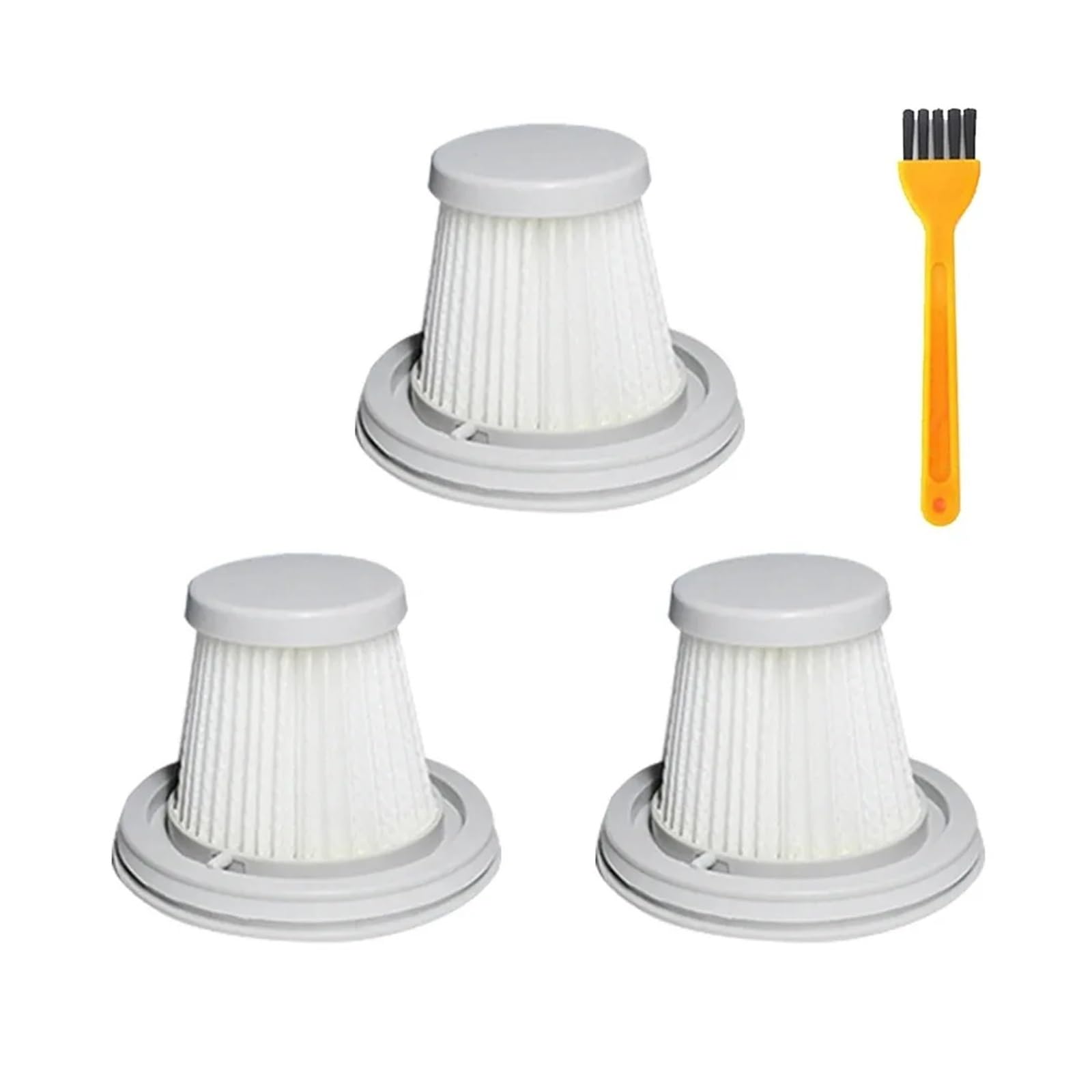 Kicici 3 Filter Hepa Filter And Cover Compatible With Xiaomi Mijia Handy Vacuum Cleaner Ssxcq01xy H13 Spare Parts Home Car Mini Wireless Replacement Parts(3 Filter)