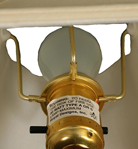 Image of Royal Designs Jade Alabaster Mini Lamp & Square Cut Corner Lampshade