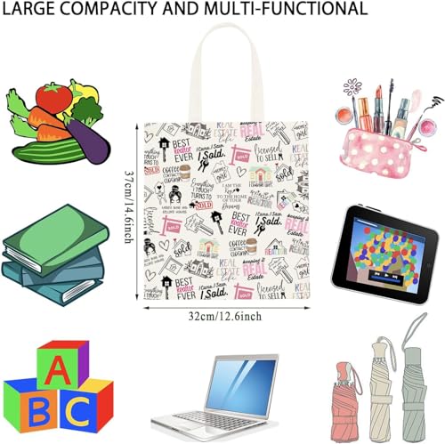 Bolso Tote regalo para agentes inmobiliarios mujeres miniatura 4