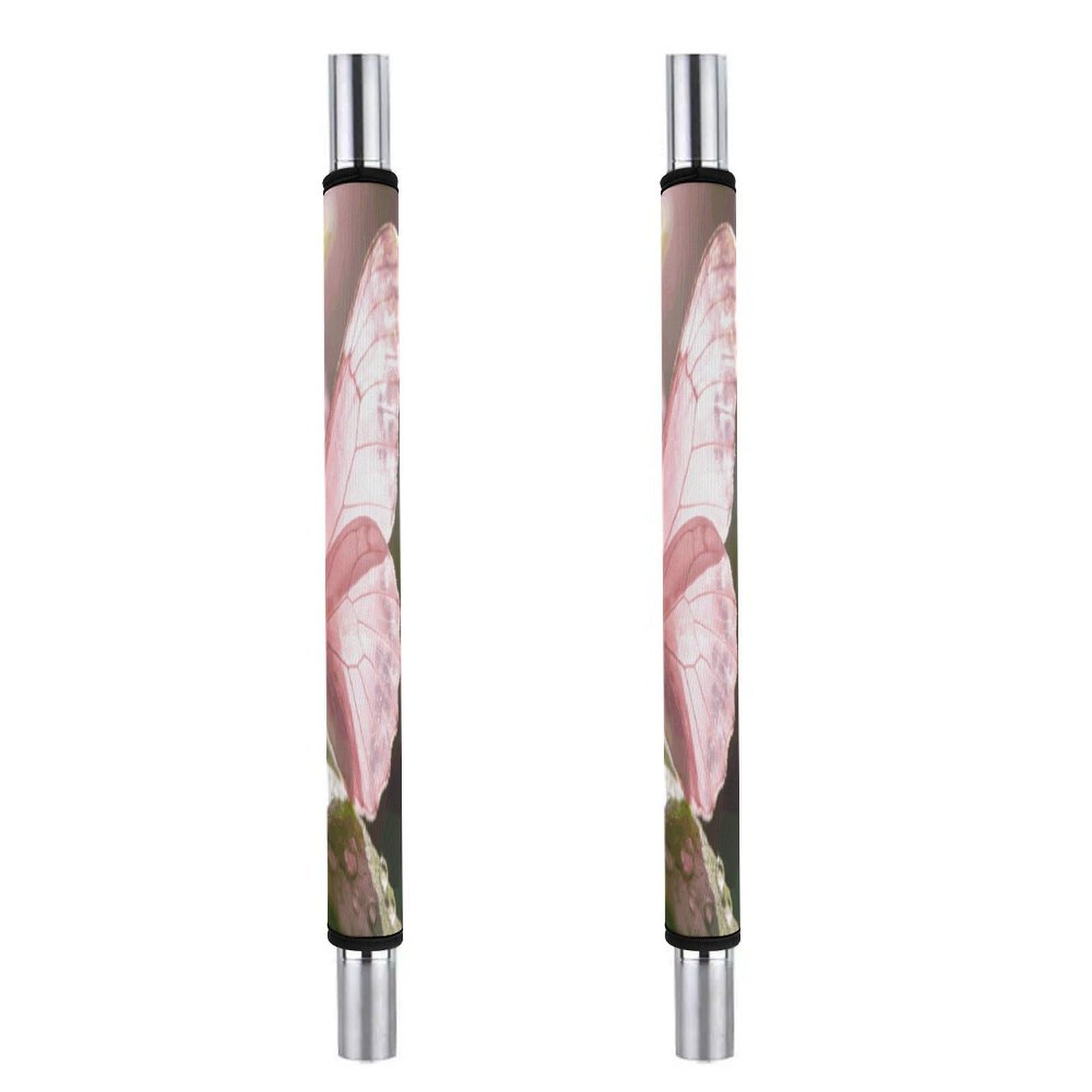 Fodpand Style Pink Butterfly Kitchen Handle Cover, Keep Your Kitchen Appliance Clean, Fashion Refrigerator Anti Slip Sleeve,Anti Slip Handle Cover For Refrigerators Ovens Cabinets Dishwashers