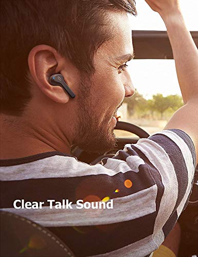 Image of 3 idea Imagine Create Print Tessco IBuds-404 Wireless Bluetooth IP56 Sweatproof Design Earbuds with Mic, Compatible with Android /iOS /Tablet (Black)