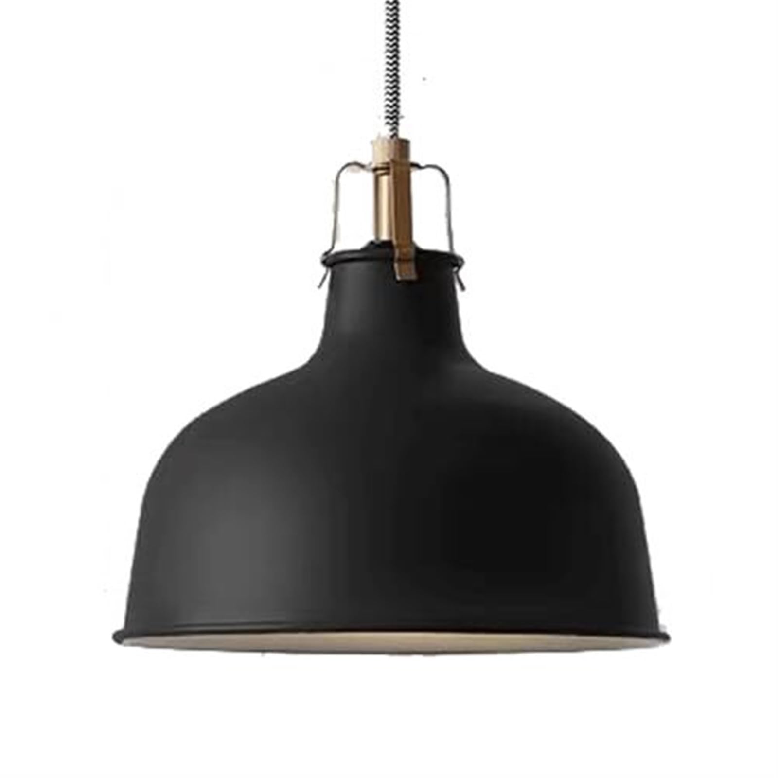 SYAXVOM American Industrial Style Pendant Light - Iron Hanging Lamp with E27 Head Decorative Chandelier for Restaurant, Loft, Hallway(Dark)