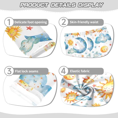 Rabbit The Cloud Girls Leggings Athletic Pants Tights Stretch Bottom3