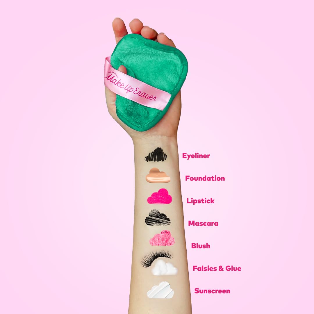 7-Day Set, Erase All Makeup with Just Water, Including Waterproof Mascara, Eyeliner, Foundation, Lipstick, Sunscreen, and More! 7ct: Recycled Green 7 Count (Pack of 1)