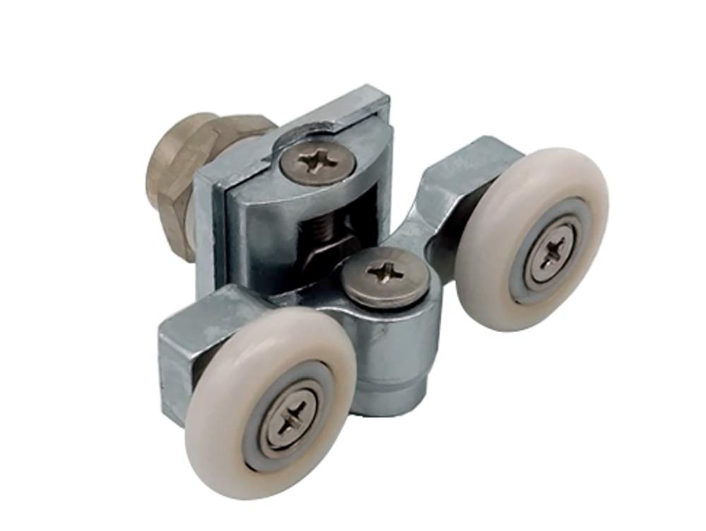 Shower Seal Uk Ltd Chrome Shower Door Wheels | 20Mm, 23Mm Or 25Mm | Uppers Or Lowers | Double Twin Shower Door Rollers Runners | Roll024 (20Mm Wheels)