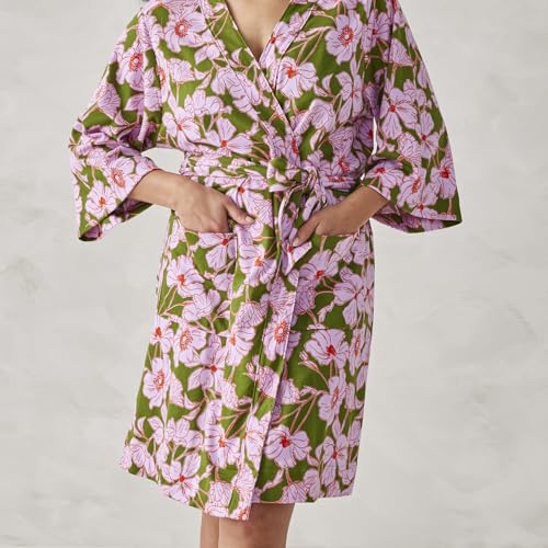 Image of Vera Bradley Women's Cotton Cozy Knit Robe (Extended Size Range)