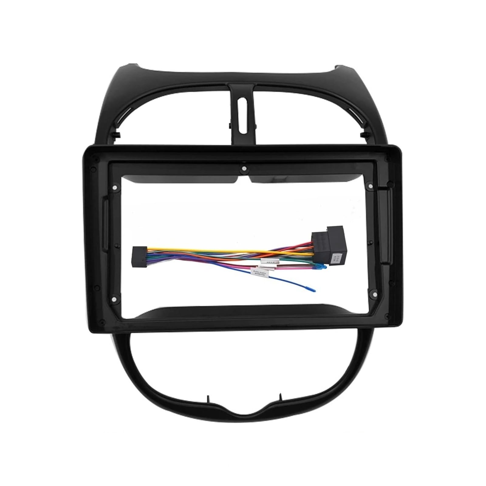 Radio Panel Set 9 Pulgadas 2Din Para Peugeot 206 2000-2007 2008 2009 2010 2 Din Android Marco Salpicadero Coche DVD Radio Panel Navegación Fascia Marco