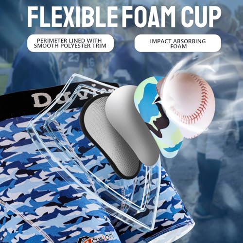 Davion Youth Boys Baseball Cup Underwear with Soft Protective Athletic Cup Compression Shorts for Baseball,Football, Lacrosse4