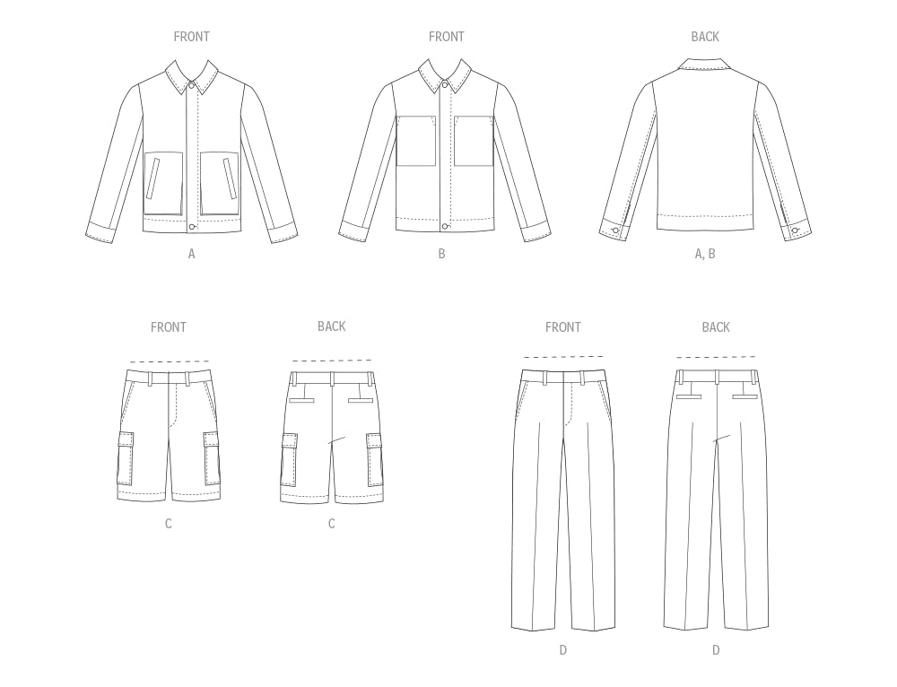 Vogue V2022BB Men's Jackets, Shorts and Pants BB (44-46-48-50-52), Multicoloured, 44, 46, 48, 50, 52 - Image 3