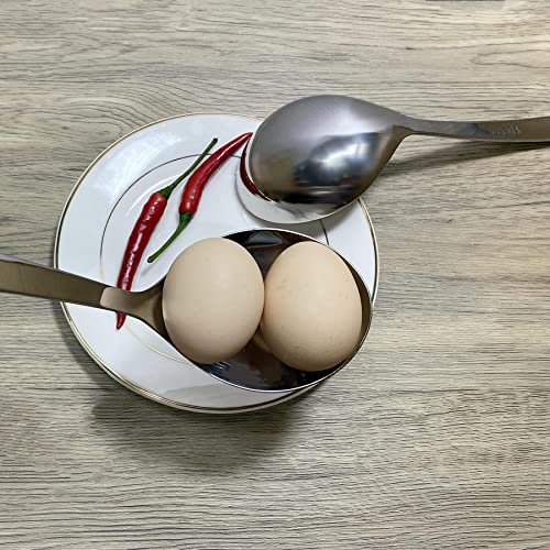Rannyozio 9.6-Inch Soup Ladle Sauce Ladle Sus304 Stainless Steel Ladle Serving Ladle For Kitchen Cooking Spoon Gravy Ladle, Set Of 2 #TOP2