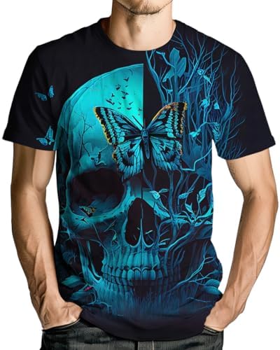 Shop4Ever - Shop4Ever Men's Skeleton Ribcage Skull Halloween Costume