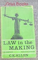 Law in the Making 0198810296 Book Cover