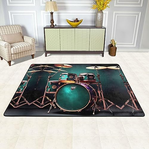 Tapis de zone batterie cool résistant et doux pour chambre ado