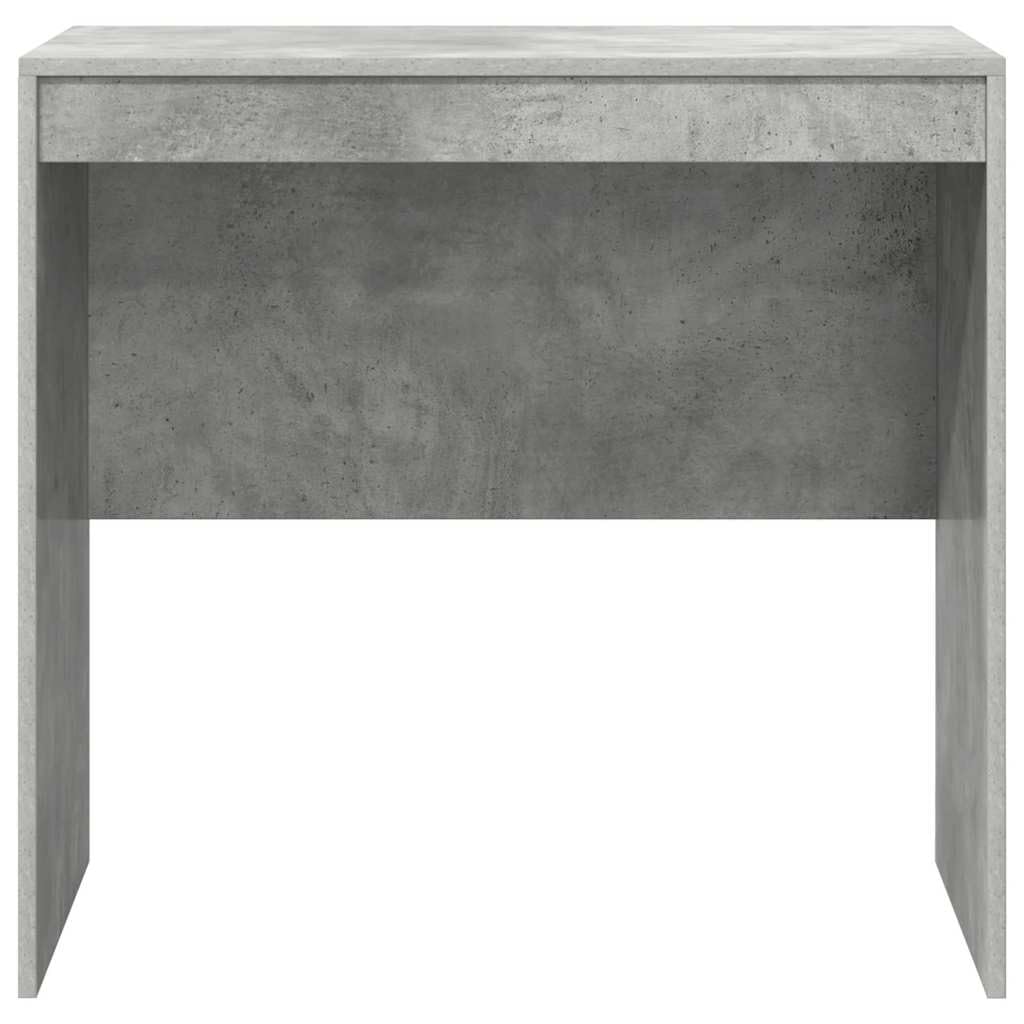 Scrivania in cemento grigio, 80 x 50 x 76 cm, piccola scrivania per computer in legno, design moderno, robusta e salvaspazio, per casa, ufficio, soggiorno, camera da letto per adolescenti