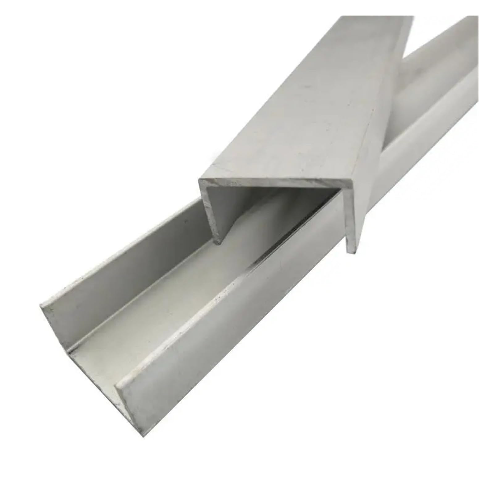 Perfil en U aluminio Tira de borde aluminio en forma U, con revestimiento vidrio, aleación, 5 mm, 10 y 20 ancho 100 a 400 largo(10X5X300MM,1pcs)