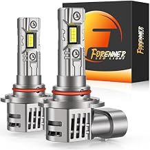 FORENNER 9005 Bulbs Fog Light, 60000LM 900% Brighter 6500K Cool White 11 Size with 18000RPM Cooling Fan 7-Year Lifespan, Pack of 2