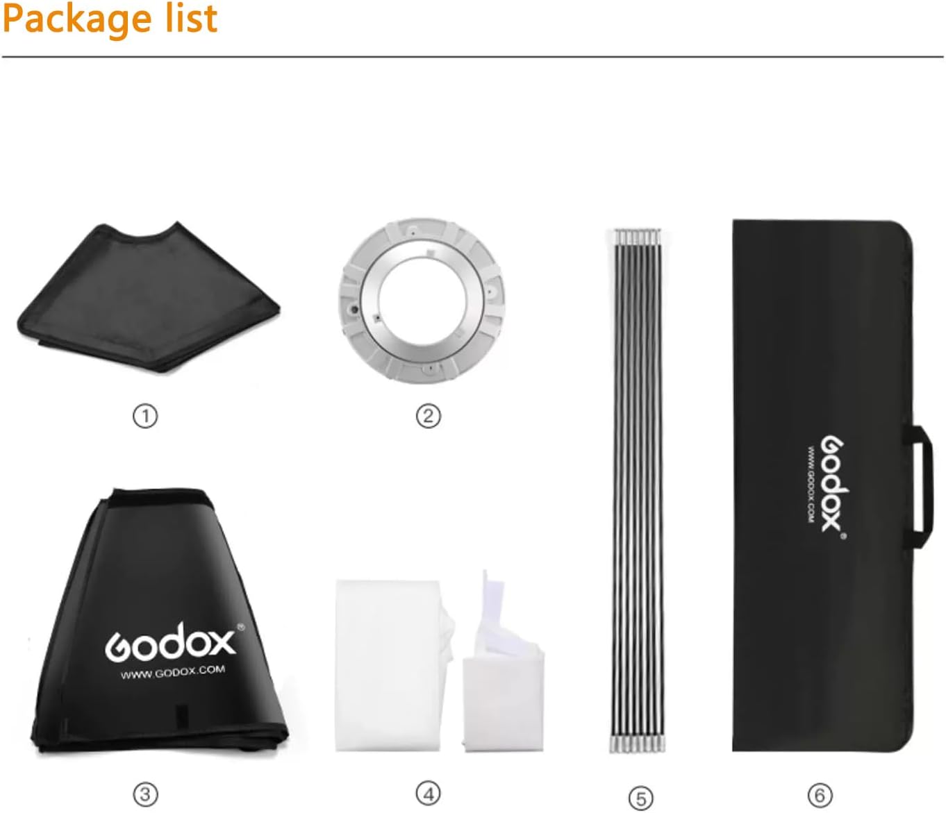 Godox Octagon Softbox 37 inch/95cm, Bowens Mount Soft Box Diffuser and Modifier Octabox for Photo Studio Strobe Flash Monolight Video Light Portraits Product Photography Lighting