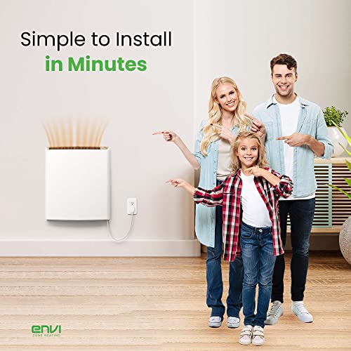 Envi Plugin Electric Panel Wall Heaters for Indoor Use, Energy