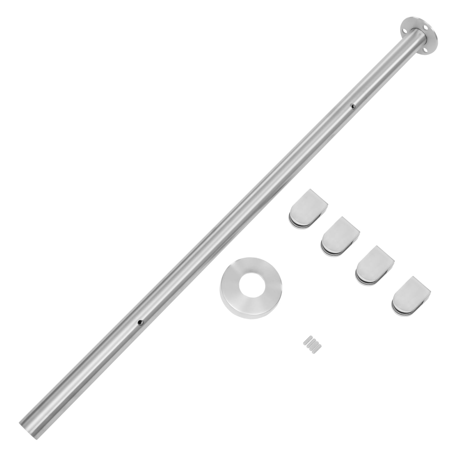 Palo centrale in acciaio inox 110 cm per balconi alta stabilità aspetto classico