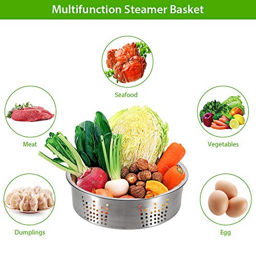 amorus 18 Pieces Accessories for Instant Pot 6 8 Qt Pressure Cooker Accessory Set - 2 Steamer Baskets, Springform Pan, Egg Bites Mold, Stackable Egg Steamer Rack(Green)