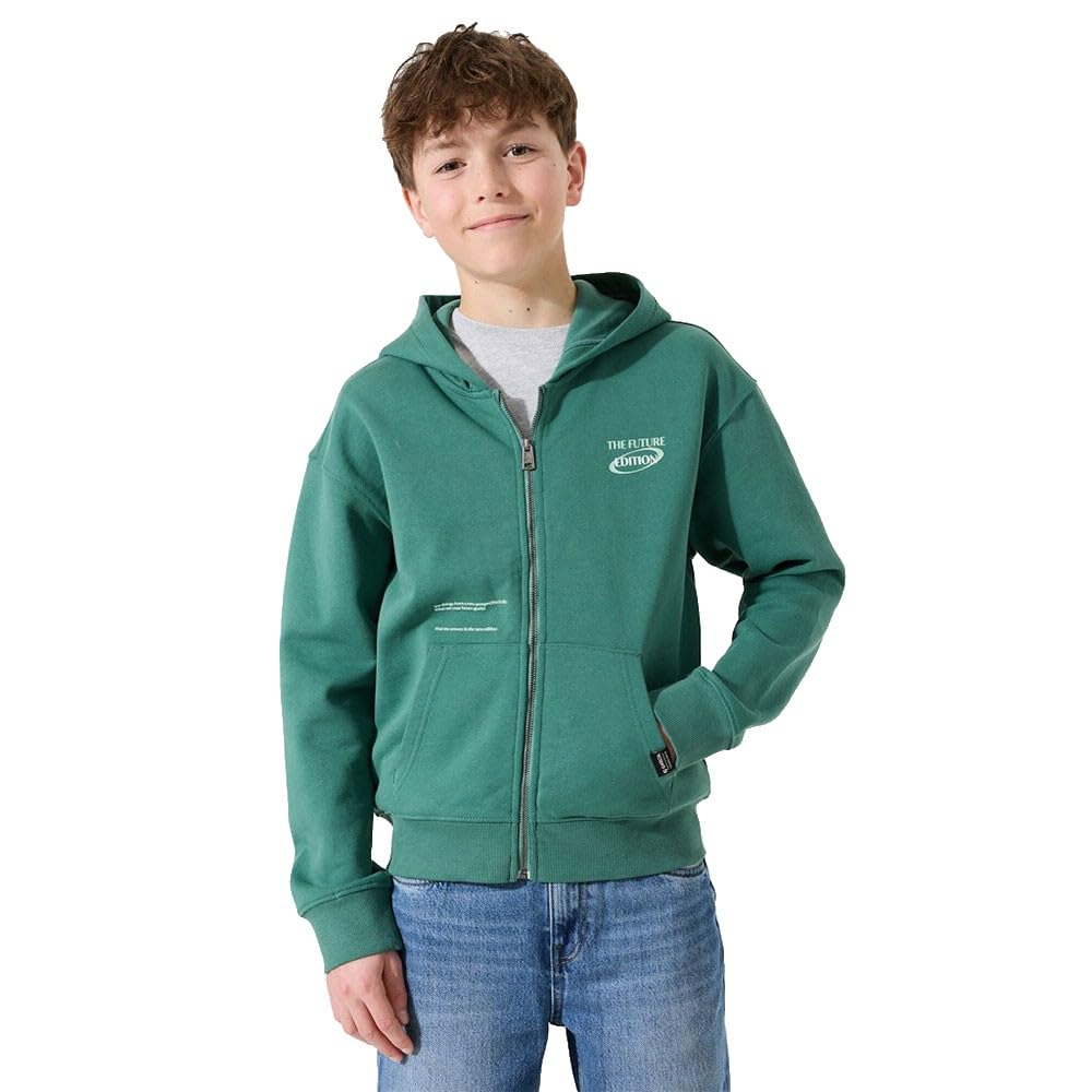 Garcia De La Cruz Green Garcia H53467 Full Zip Sweatshirt 14-15 Years