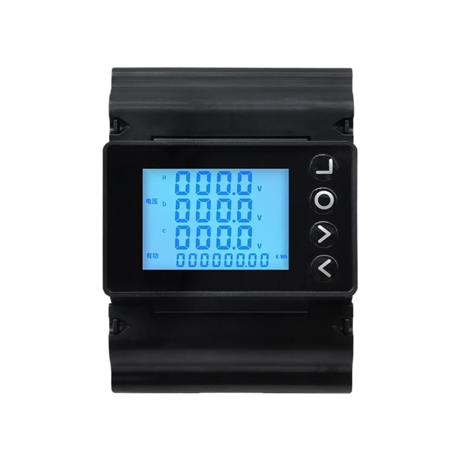 PXQCHAVLN Digital Watt Power Meter RS485 Din Rail Current Consumption Three-Phase AC 220V(With 100A CT)